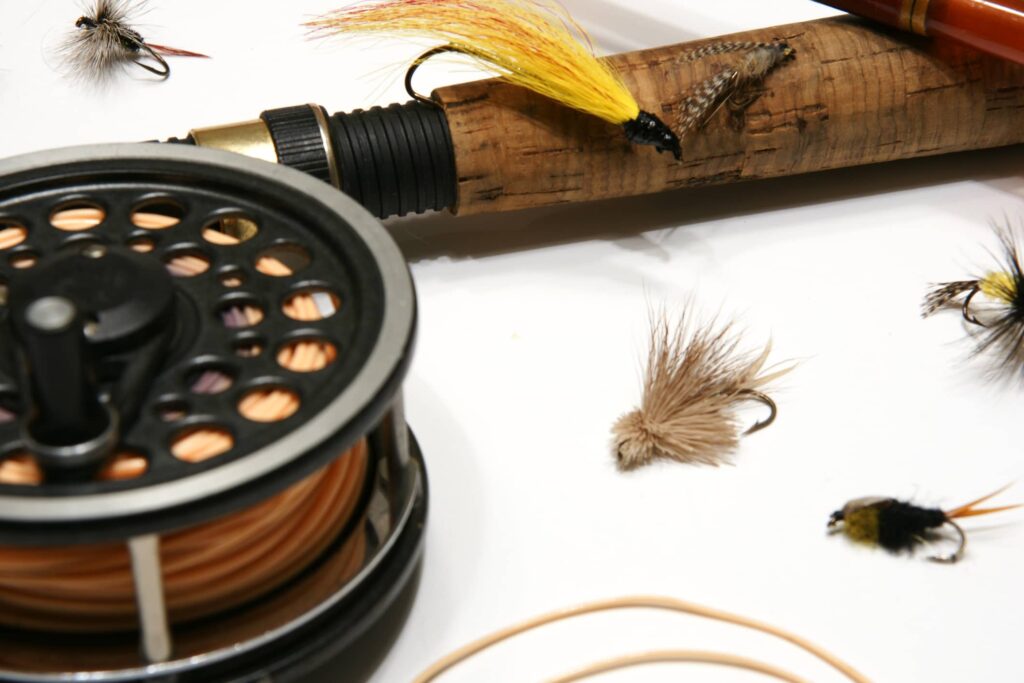 fly rod and bait